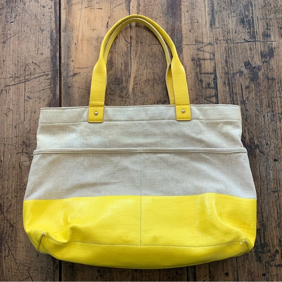 Kate Spade canvas and leather tote - Picture 2 of 6